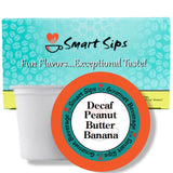decaf decaffeinated flavored coffee peanut butter banana smart sips coffee