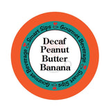 decaf decaffeinated flavored coffee peanut butter banana smart sips coffee