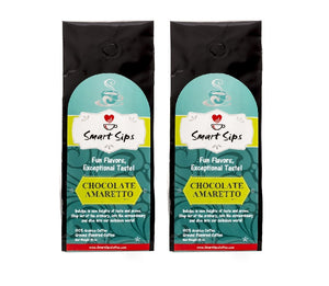 chocolate amaretto arabica ground coffee flavored medium roast smart sips coffee