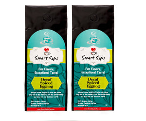 Decaf Spiced Eggnog, Flavored Medium Roast Ground Gourmet Arabica Coffee