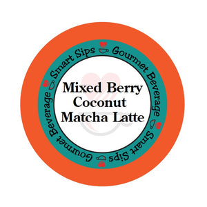 Mixed Berry Coconut Matcha Latte, Single Serve Cups for Keurig K-cup Machines, 24 Count