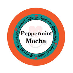 Peppermint mocha, coffee, single serve, kcup, k cup, k-cup, keurig, smart sips coffee
