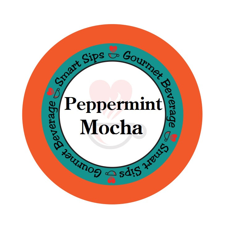 Peppermint mocha, coffee, single serve, kcup, k cup, k-cup, keurig, smart sips coffee
